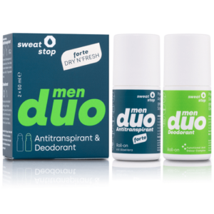 sweatstop duo na pocení a zápach v podpaží antiperspirant deodorant pro muže 2x50ml pánský zvýhodněný set