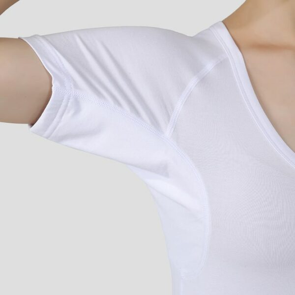 tričko proti pocení dámské sweatstop tencel modal bílé podpaží