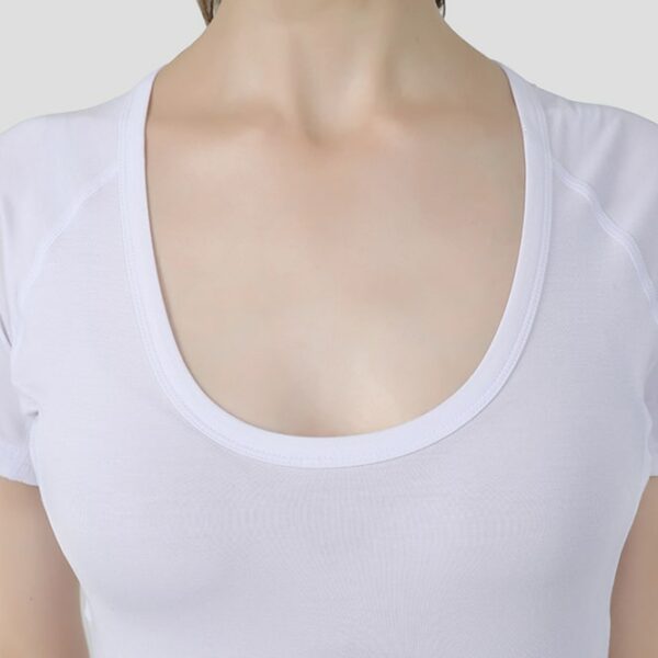 tričko proti pocení dámské sweatstop tencel modal bílé vzor